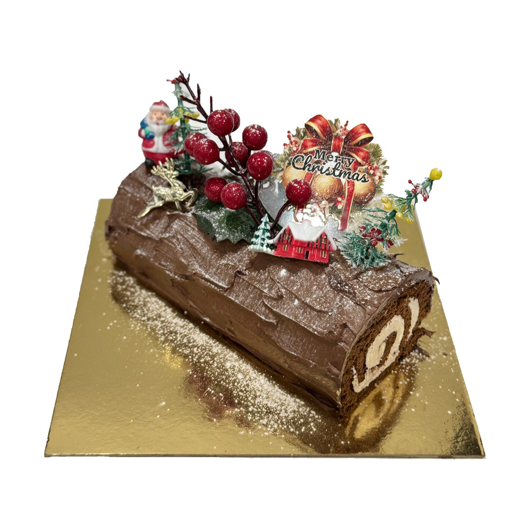 Buttercream Christmas Log